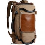 Canvas Backpack Travel Bag Hiking Bag Camping Bag Rucksack from Ibagbar