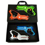 Legacy Toys Laser Tag Set and Carrying Case for Kids Multiplayer 4 Pack
