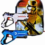 Boys Star Wars Birthday Party Set with StormTrooper Backpack Plus Boys Toys Laser Tag Blasters - 2 Pack