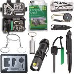 Survival Kit EMDMAK Outdoor Emergency Gear Kit with Emergency Survival Tent for Camping Hiking Travelling or Adventures from EMDMAK