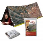Emergency Survival Mylar Thermal Reflective Cold Weather Shelter Tube Tent - XL SIZE Fits 2 Adults - 8' X 3'