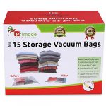 Primode Space Saver Vacuum Storage Bags, 15 Count Value Pack – Saves Space & Protects Clothing Easy-to-Use (Set of 15)