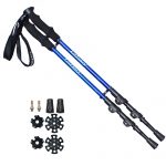 LotFancy Trekking Poles - Ultralight Walking Hiking Sticks for Women/ Men, Extra Rubber Tips Included (1 Pair)