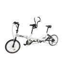 Afar White 20" 24 Speed Dual Derailleur System Drive Family Foldable Tandem Bicycle