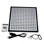 KINGBO Reflector 45W LED Grow Light Panel 225 LEDs 6-Band Full Spectrum Include UV IR with Switch for Indoor Plants Seeding & Growing & Flowering